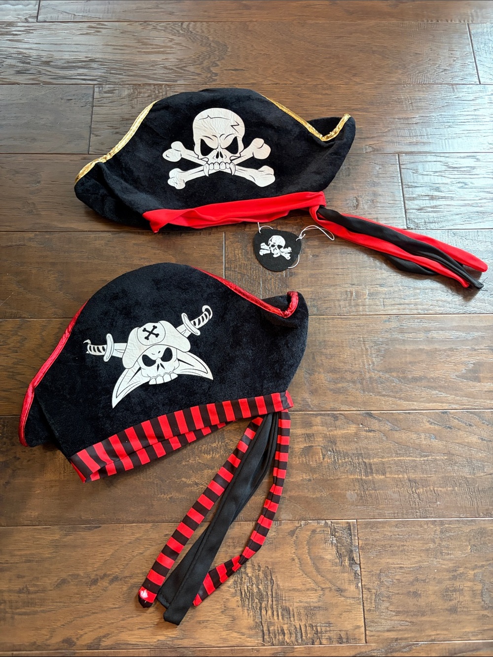 2 Pirate’s Hats with Eye Patch